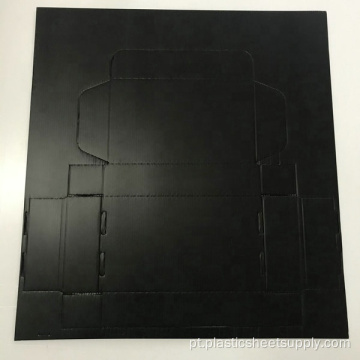 Caixa de papelão ondulado de PP em folha de papelão ondulado Black Hot Sales